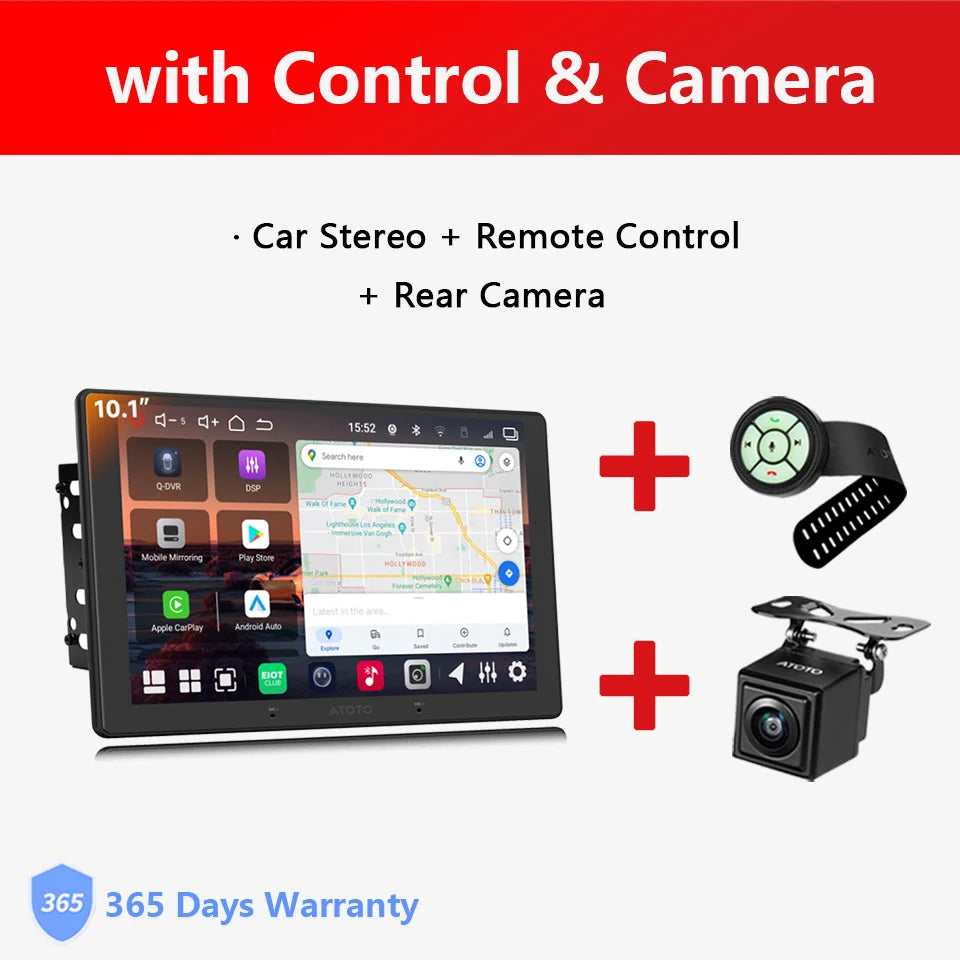 10 inch Universal 2 Din Car Radio Multimedia Player Wireless Carplay Screen Android Auto Car Stereo Intelligent System Atotozone
