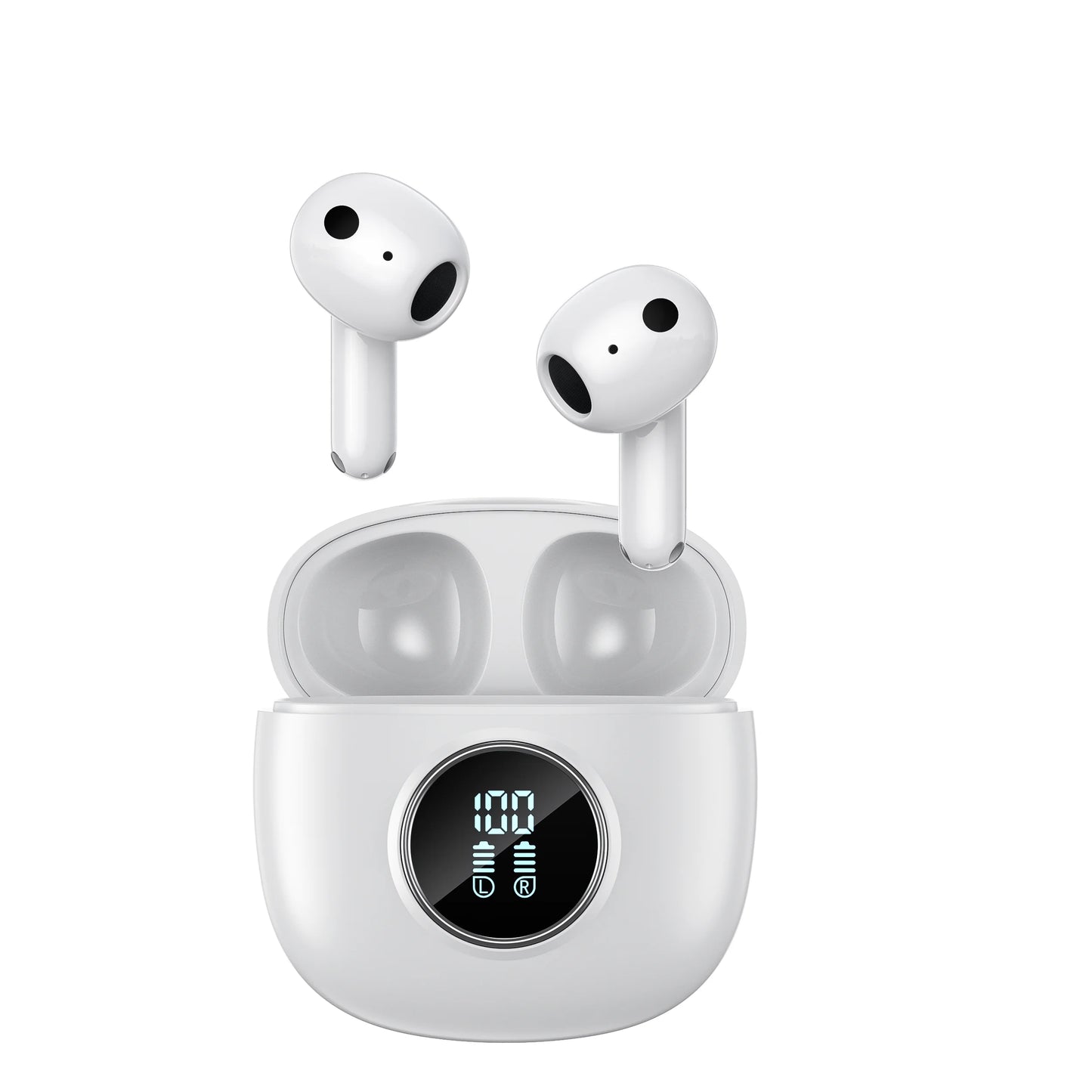QERE-E40 Wireless Headphones, Bluetooth Earphones, 5.3,TWS HD Microphone, 13mm Driver,60ms Low Latency,4 Mics, ENC Call, New