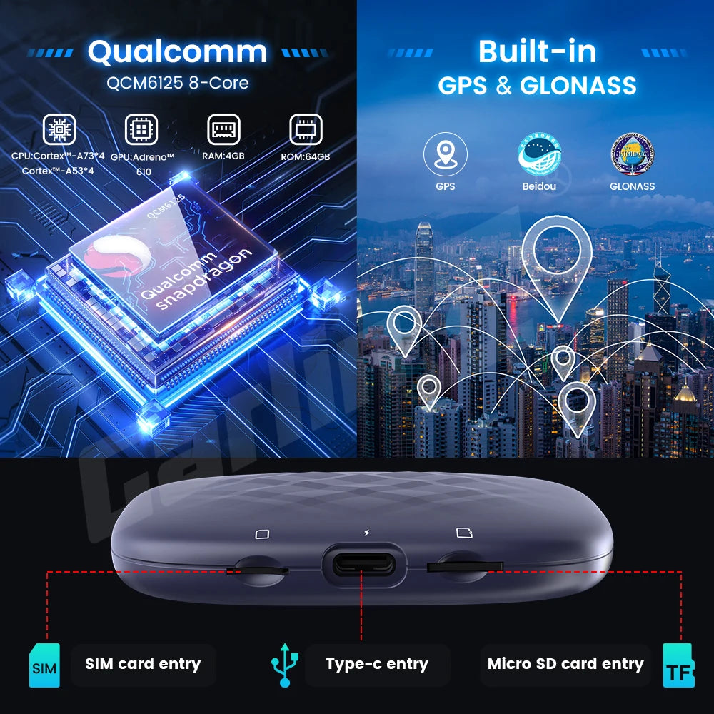 CarlinKit CarPlay Ai TV Box Android 13 QCM6125 Wireless CarPlay Android Auto 4G LTE Smart Car Play Streaming Box 8G 128G FOTA