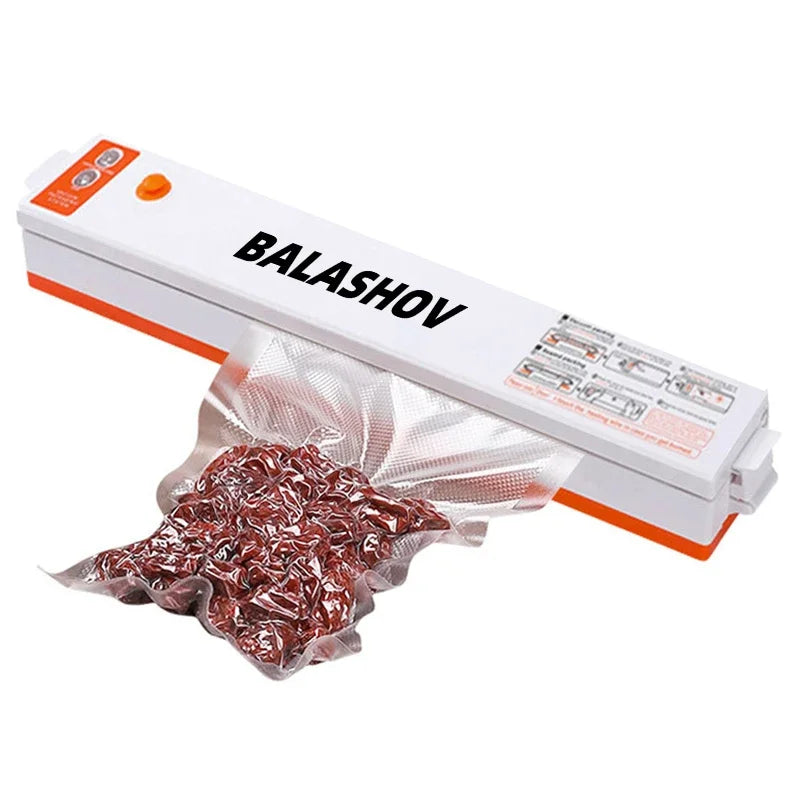 Eletric Vacuum Sealer Degasser Machine with 10PCS Vacuum Packaging Vinyl Bags Vacuum Food Sealer for Home and Kitchen Supplies