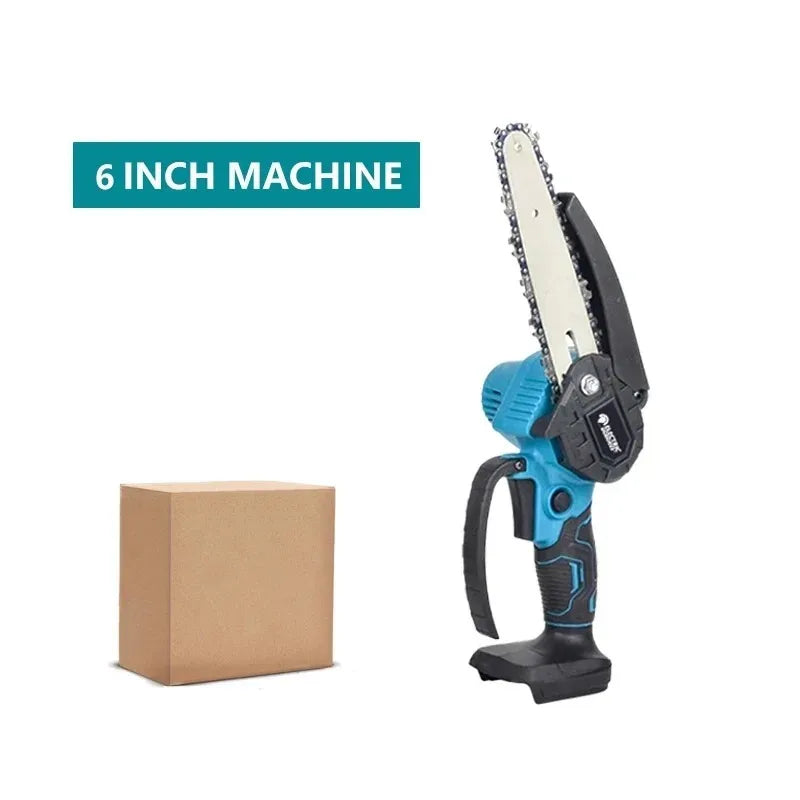4/6/8 Inch Mini Cordless Electric Chain Saw Woodworking Handheld Pruning Chainsaw Garden Saw For Makita 18V Battery Pins