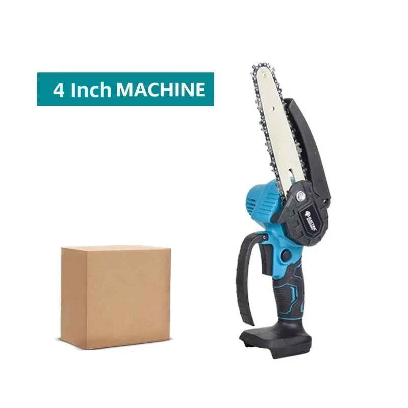 4/6/8 Inch Mini Cordless Electric Chain Saw Woodworking Handheld Pruning Chainsaw Garden Saw For Makita 18V Battery Pins
